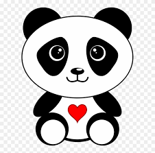 Download and print these red panda coloring pages for free. Giant Panda Bear Red Panda Coloring Book Panda Kawaii Cute Cartoon Panda Face Clipart 1519898 Pikpng