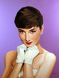 Audrey Hepburn. An icon with timeless beauty. Reference photo by Yousuf  Karsh Acrylic