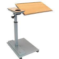 Wiselift Standing Desk Overbed Table With Usb Ports 9221602 Hsn In 2020 Lift Chairs Adjustable Height Table Overbed Table