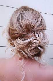 Timeless Bridal Hairstyles Messy Curly Low Side Bun Kamalova Via Instagram Hairstylesformoth Side Bun Hairstyles Mother Of The Bride Hair Bridesmaid Hair Long