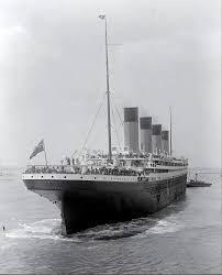 R.M.S. Oceanic entering the dry dock ...
