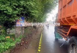Darurat Corona Proyek Pelebaran Jalan Provinsi Ruas Padangan Gedek Abal Abal Dikerjakan Asal Asalan Nusantara Pos