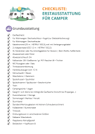 Dann solltest du zunächst einmal deine erstausstattung zusammenstellen. Checkliste Grundausstattung Erstausstattung Wohnwagen Und Wohnmobil Wohnwagen Reisemobil Wohnwagen Kaufen