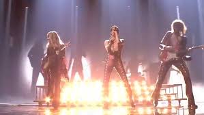 Damiano david of maneskin performs at the eurovision final. Eurovision 2021 Italian Winners Maneskin Deny Doing Drugs During Ceremony The Independent