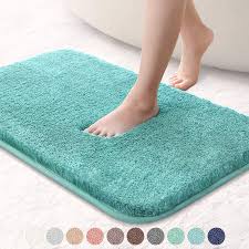 Check spelling or type a new query. Upgraded Soft Absorbent Non Slip Bathroom Rugs 20 X32 Fluffy Thick Microfiber Cozy Throw Bath Mat With Waterproof Backing For Tub Shower Kitchen Bathroom Floors Accessories Turquoise Walmart Canada
