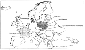 The outline world map images on this website were derived (graphically modified) from a colored map image, which is. Class 9 History Map Work Chapter 3 Nazism And The Rise Of Hitler Learn Cbse