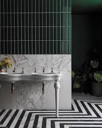 Black And White Marble Effect Tiles Pin On Places Spaces