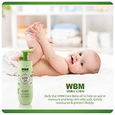 Also works as a hair treatment. Amazon Com Wbm Care Baby Oil Moisturizing Baby Massage Oil Mineral Oil Free With 100 Natural Ingredients And Vitamin E 10 Oz Home Improvement