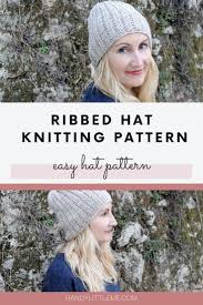 Many of these hats would also make fantastic knitting for charity projects as well. Ribbed Hat Pattern Handy Little Me