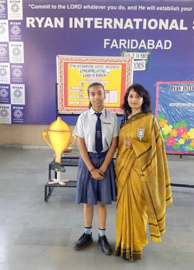 Avni Kejriwal says, "Everyone is very happy right now. We weren't expecting  500 marks, but everyone is very happy. I had 19 marks deducted in English,  which I wasn't expecting. English is