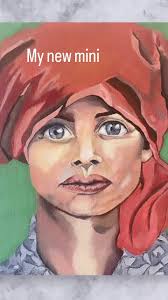 A new mini from my ‘Bold Impressions’ collection of portraits.