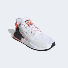 The adidas nmd r1 v2 is a lifestyle sneaker. Nmd R1 V2 Cloud White And Solar Red Shoes Adidas Us