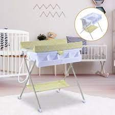 Homcom Fasciatoio Pieghevole Multiuso Con Vaschetta Bagnetto Per Neonati In Plastica Atossica 85x70x92cm Aosom It Fasciatoio Fasciatoio Cassettiera Bagnetto