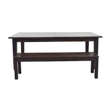 Product titledining table set with bench, wood kitchen table with 2 benches and metal frame, breakfast nook dining room set, modern furniture for home, apartment, 3 piece dining set for small space, beige, w12977. 65 Off Ikea Ikea Extendable Dining Room Table With Bench Tables