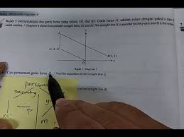 Contoh Soalan Spm Cari Persamaan Garis Lurus 3 Youtube