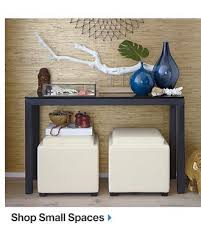 Console Table With 2 Storage Ottomans Underneath Decor Console Table Home Decor