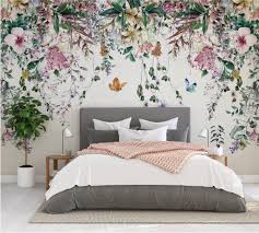 Find the perfect wall mural for your bedroom in our wide selection of bedroom wall designs for bedrooms. Colorful Flowers And Leaves Floral Wallpaper Self Adhesive Peel And Stick Wall Sticker Wall Decoration Minimalistic Scandinavian Removable Floral Wallpaper Bedroom Feature Wall Bedroom Wallpaper Bedroom Feature Wall