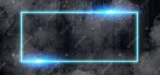 Futuristic Neon Banner Blue Frame With Lens Flare Lens Flare Photoshop Digital Background Optical Flares