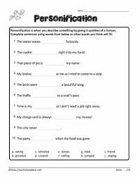 As well as not suitable for your child that is of this age. Personification Worksheet Worksheets