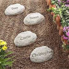 Personalized Garden Stepping Stones Small Decorative Garden Stones Personalized Garden Stones Garden Stepping Stones