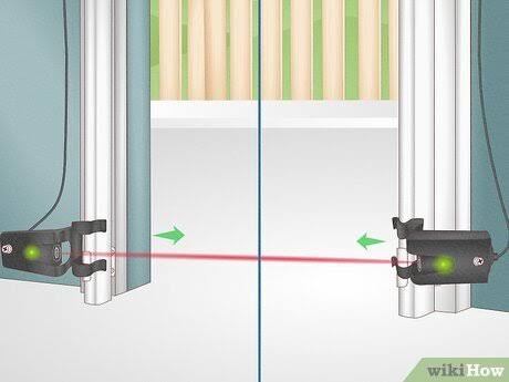Aligning photo-eye sensors directly across the vertical tracks., AI generated