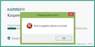 Oshibka Error In Graphics Drivers Occurred Kak Ispravit V Kaspersky