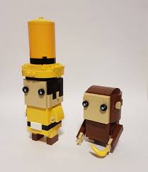 Curious George And The Man In The Yellow Hat 01 Lego Design Cool Lego Lego Figures