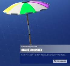 Your first victory royale of each season is honoured with a special umbrella. Fortnite New Victory Umbrella The Latest Victory Umbrella And Others From Previous Seasons Listed Eurogamer Net