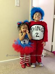 Thing 1 and thing 2 diy costume wigs | morenaís corner 8. Adorable One Year Old Thing 1 And Three Year Old Thing 2 Costumes