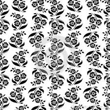 Black And White Floral Design Vector Seamless Floral Pattern And Rose Flower Abstract Black And White Floral Pattern Black And Whi Black And White Flowers Floral Pattern Vector Illustration