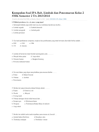 Langsung saja, berikut ini latihan soal pkn kelas 10 semester genap dan kunci jawaban. Kumpulan Soal Ipa Bab
