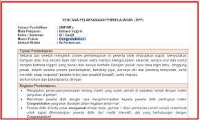 Rpp 1 lembar bahasa inggris kelas 10 semester 1. Download Lengkap Rpp Bahasa Inggris 1 Lembar Smp Kelas 9 Materi Congratulation