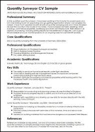 Cv Template Quantity Surveyor Resume Format Best Cv Template Cv Template Good Cv