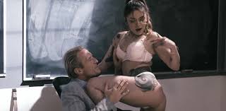 Inked small titted latina Vanessa Vega fucked by her old former teacher