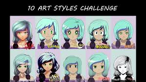 I finally finished my style challenge! 10 Art Styles Challenge Anime Edition Youtube