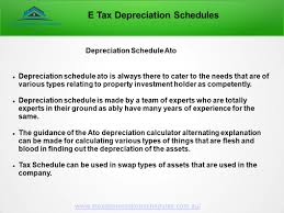 E Tax Depreciation Schedules Wel Come Ppt Download