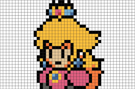 Princess Peach Pixel Art Lego Art Pixel Art Art