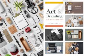 Art Branding Scene Generator Design Mockup Free Scene Generator Free Packaging Mockup