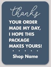 Say thanks to your customers by sticking. Your Order Made My Day Rectangle Sticker Makestickers