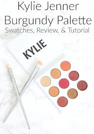 kylie jenner burgundy palette swatches