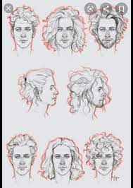 Pin By Osiris On Ilustracao Curly Hair Drawing Boy Hair Drawing Hair Sketch