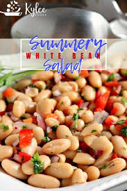 Summery White Bean Salad White Bean Salad Bean Salad Recipes