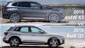 Noul x3 a crescut in dimeniuni, e aproape cat actualul x5. 2018 Bmw X3 Vs 2018 Audi Q5 Technical Comparison Youtube