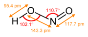 Nitrous acid (molecular formula hno2) is a weak and monoprotic acid known only in solution, in the gas phase and in the form of nitrite (no−2) salts. Nitrous Acid Wikipedia
