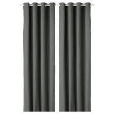 Ikea Merete Room Darkening Curtains 1 Pair Gray The Thick Curtains Darken The Room And Provide Privacy B Room Darkening Curtains Curtains Remodel Bedroom