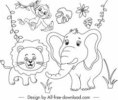 Maybe you would like to learn more about one of these? Wild Nature Drawing Cute Animals Handdrawn Cartoon Sketch Free Vector In Adobe Illustrator Ai Ai Format Encapsulated Postscript Eps Eps Format Format For Free Download 3 87mb