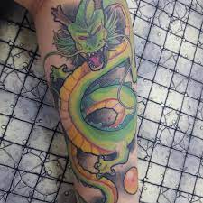 The anime introduced the idea back in dragon ball z, and fighters can fuse by either using potara earrings or by the fusion dance. Shenron Tattoo Dbz