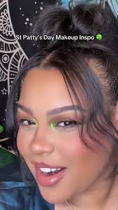 Pop of Green eyeshadow for St Patty’s Day🍀 #makeupinspo  #stpatricksdaymakeup