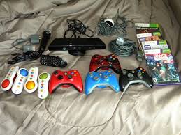 xbox 360 controllers wireless headset kinect games and accessories lot