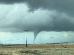 Heavy rain shrouds the sun and blackens the sky. Two Rare Tornadoes Struck Northern California Monday The Washington Post